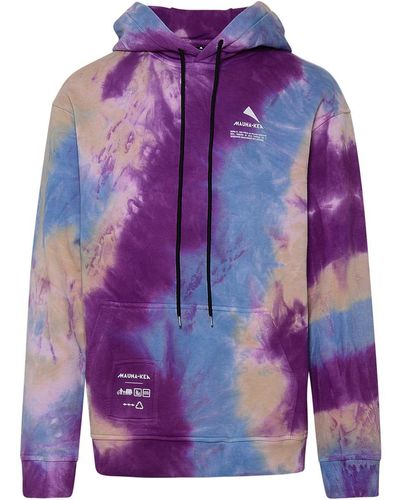 Mauna Kea Felpa Cappuccio Tie Dye - Purple