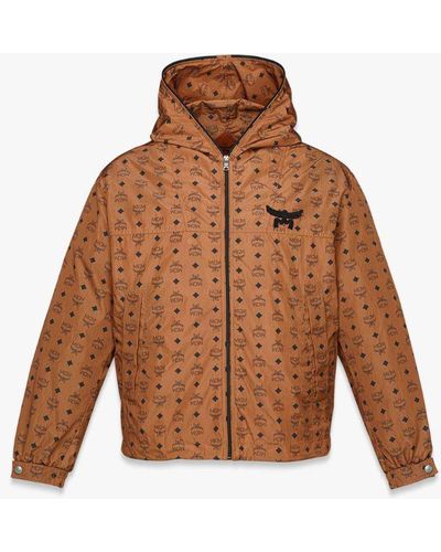 MCM Jacket With Logo Print - Brown