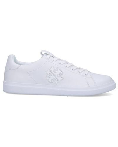 Tory Burch Double T Howell Court Leather Women - White