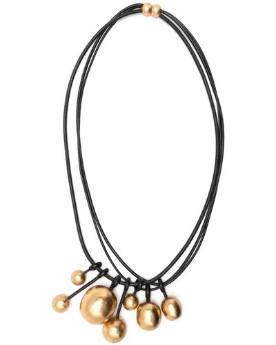 Monies Salix Necklace Accessories - Metallic