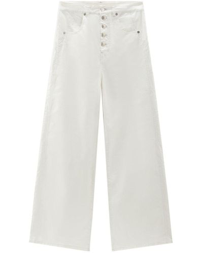 Woolrich Wide Leg Denim Jeans - White