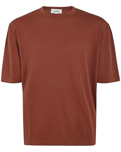 Lardini Crew Neck T-Shirt - Brown