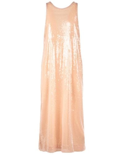 8pm Sequin Long Dress - Pink