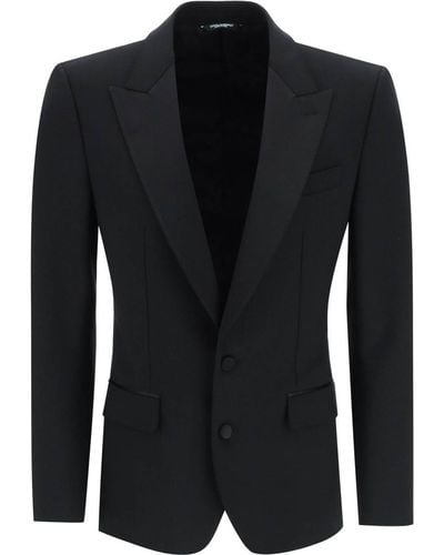 Dolce & Gabbana Single-breasted Tuxedo Jacket - Black