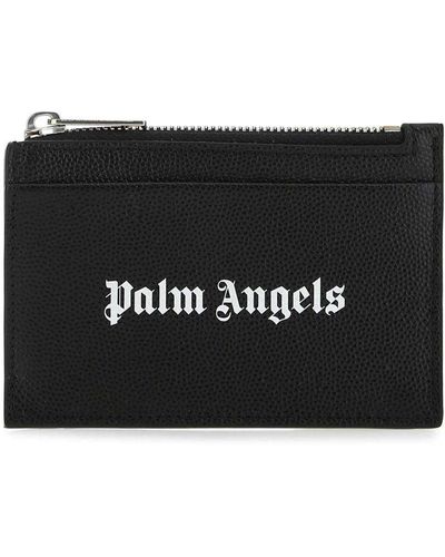 Palm Angels Caviar Card Holder - Black