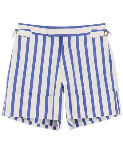 Vivienne Westwood 'bertram' Striped Shorts - Blue