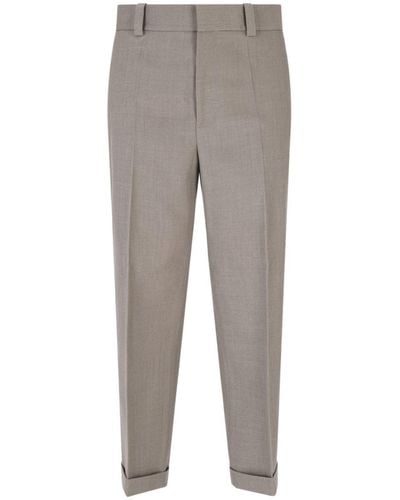 Bottega Veneta Cropped Pants - Gray