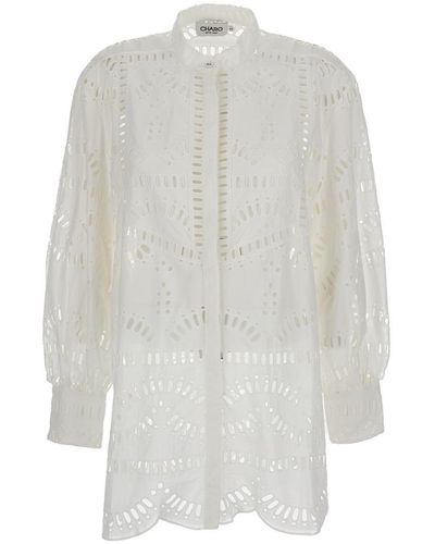 Charo Ruiz 'Jeky' Blouse With Cut-Out Detail - White