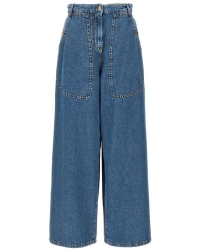 Etro Cotton Cargo Jeans - Blue