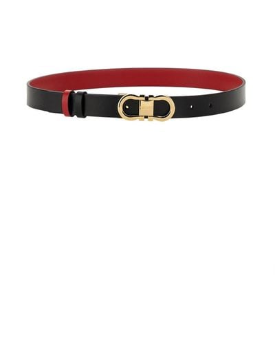 Ferragamo Reversible Belt - Red