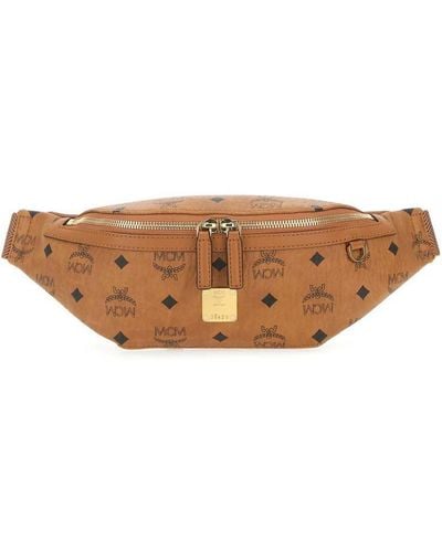 MCM Small Fursten Visetos Belt Bag - Brown