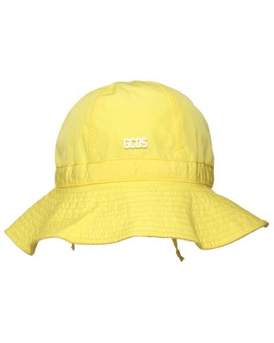 Gcds Nylon Bucket Hat - Yellow