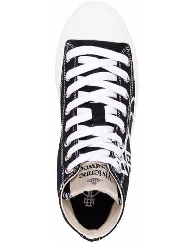 Vivienne Westwood Orb-print High-top Sneakers - White