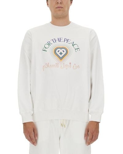 Casablancabrand Sweatshirt With Logo - White