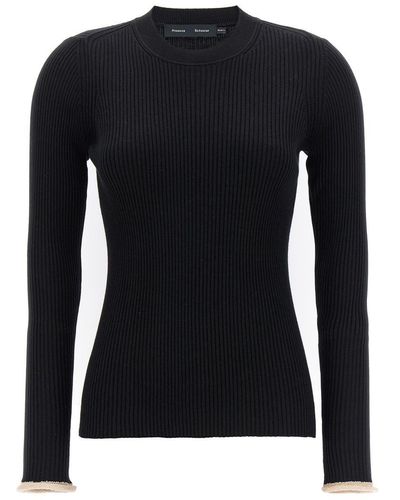Proenza Schouler Ribbed Sweater Sweater, Cardigans - Black