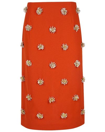 Dries Van Noten Salby Skirt - Orange