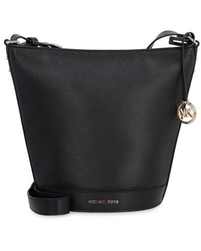 MICHAEL Michael Kors Townsend Leather Bucket Bag - Black