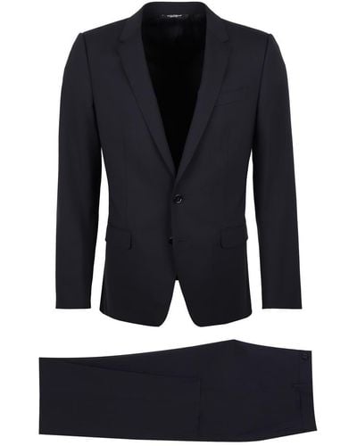 Dolce & Gabbana Martini Virgin Wool Two Piece Suit - Black