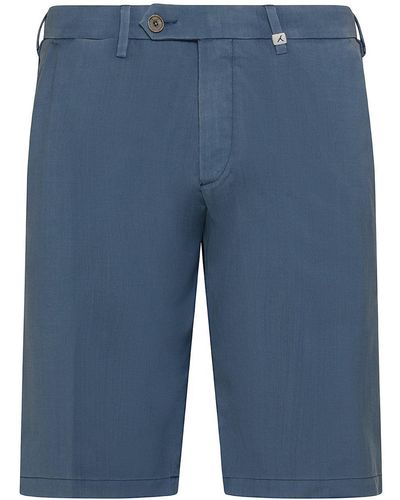 Myths Slim-Fit Virgin Wool Bermuda Shorts - Blue