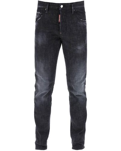 DSquared² Skater Jeans In Clean Wash - Blue