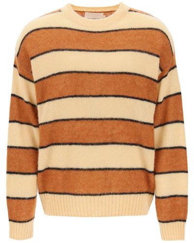 Closed Striped Wool And Alpaca Sweater - Multicolor