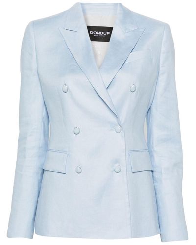 Dondup Double-breasted Blazer - Blue
