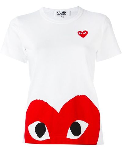 COMME DES GARÇONS PLAY Comme Des Garçons Play Big Heart Logo T-shirt Clothing - Red