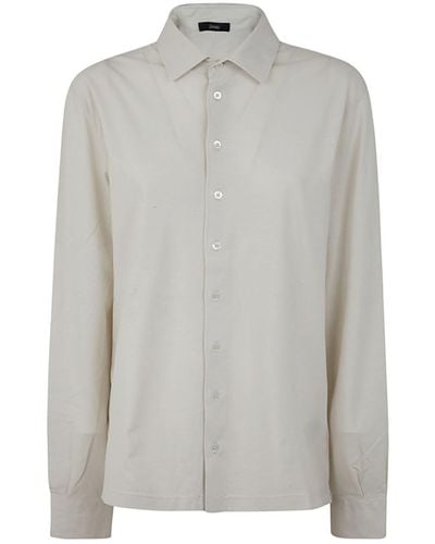 Herno Crepe Shirt Clothing - Gray