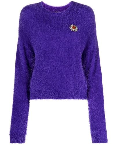 Moschino Sweater With Application - Blue