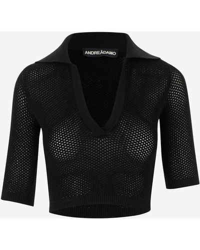 ANDREA ADAMO Sweaters - Black