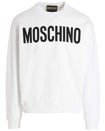 Moschino Maxi Logo Sweatshirt White
