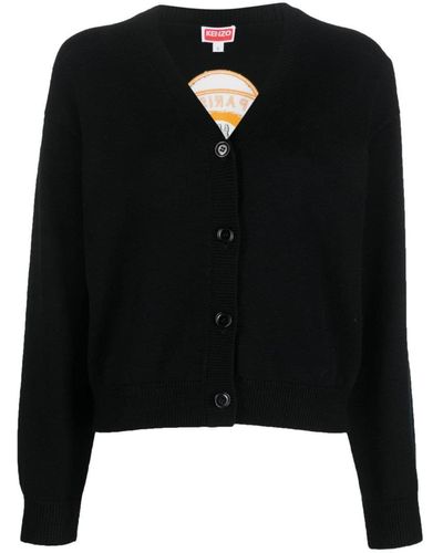 KENZO Tiger Academy Wool Blend Sweater - Black