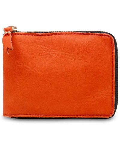 Comme des Garçons Leather Wallet - Orange