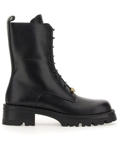 Versace Boot With Laces Alia - Black