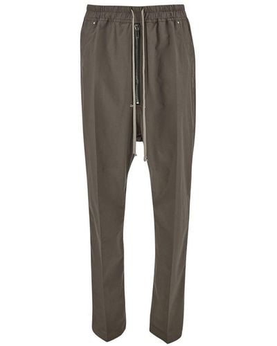 Rick Owens Light Low Crotch Straight Trousers - Grey