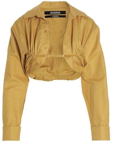 Jacquemus Ma Viscose Shirt, Blouse - Yellow