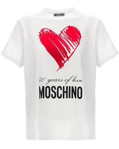 Moschino '40 Years Of Love' T-Shirt - White