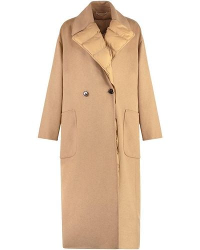 BOSS Callim Coat With Removable Inner Vest - Natural