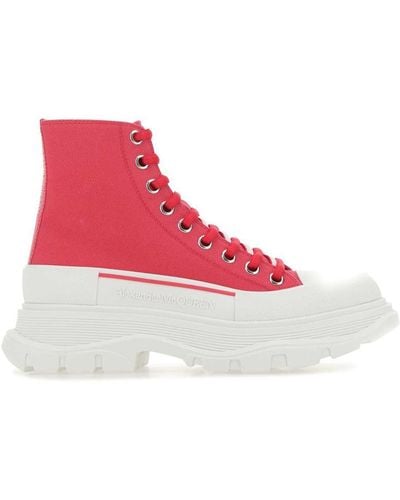 Alexander Mcqueen Sneakers in White/Pink Leather Multiple colors ref.705343  - Joli Closet