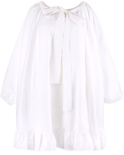 Patou Poplin Dress - White