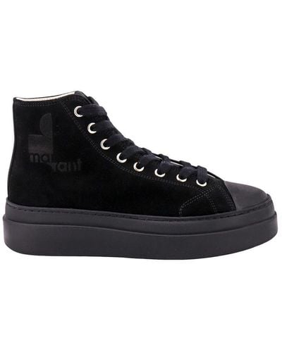 Isabel Marant High-top Round Toe Sneakers - Black