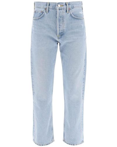 Agolde 'parker' Jeans With Light Wash - Blue
