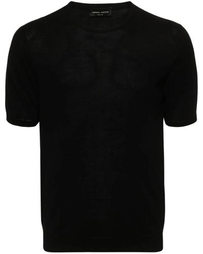 Roberto Collina Ribbed T-Shirt - Black