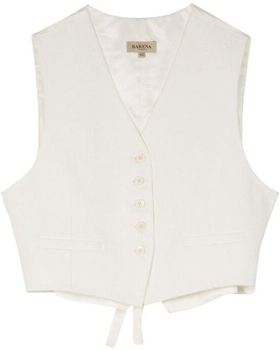 Barena Vest In The Frizzy Clothing - White