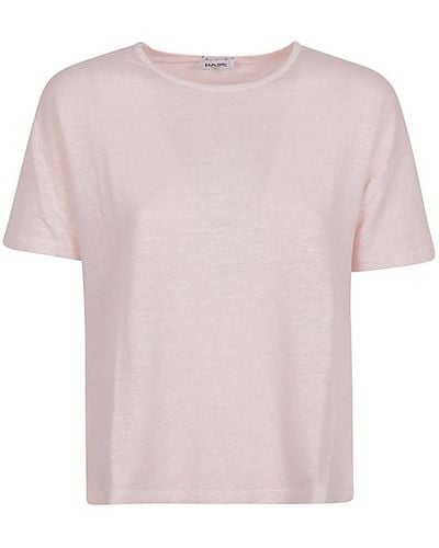 Base London Linen Jersey T-Shirt - Pink