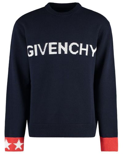 Givenchy Round-Neck Knitwear - Blue