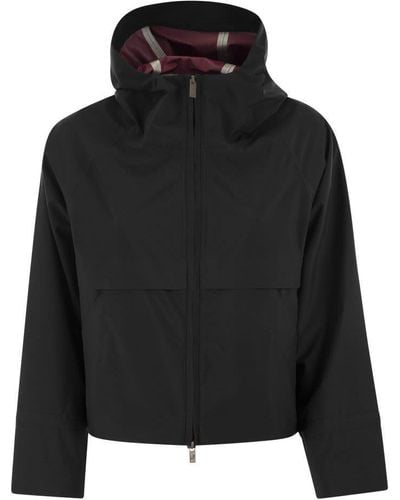 K-Way Soille Clean - Hooded Jacket - Black