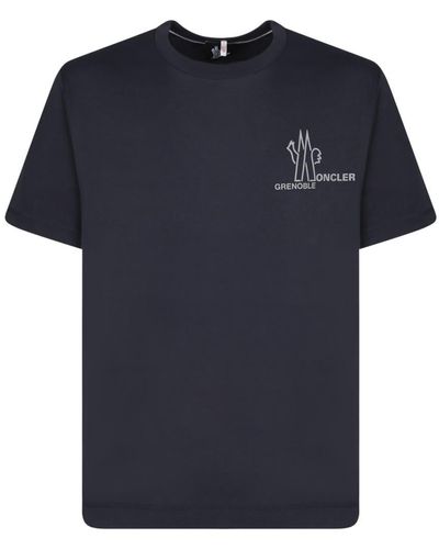 3 MONCLER GRENOBLE T-Shirts - Blue