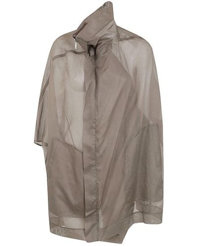Rick Owens Sailbiker Coat Clothing - Gray