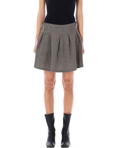 Our Legacy Object Check Skirt - Gray